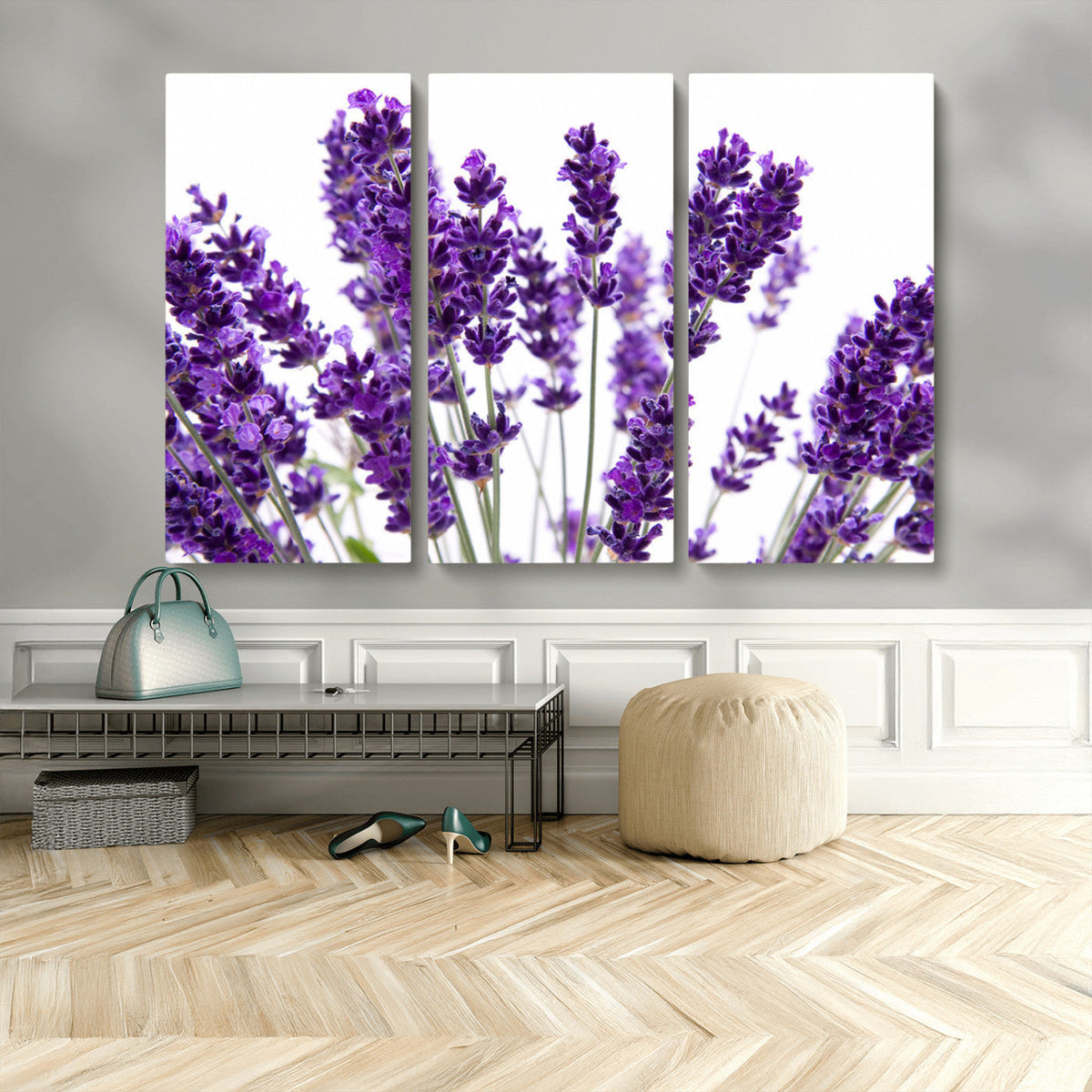 Lavender Flower Wall Art Canvas Print