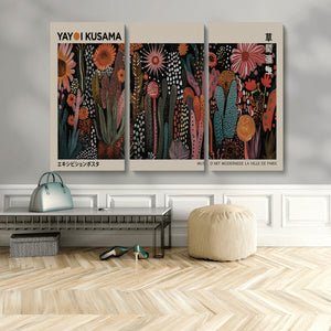 Modern Japanese Wall Art Canvas Print – Framed Abstract