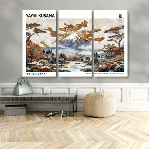 Modern Japanese Wall Art Canvas Print – Framed Abstract