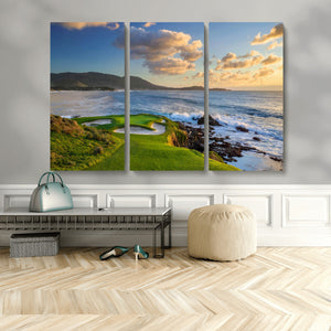 Pebble Beach Golf Links Wall Art Canvas Print – Iconic
