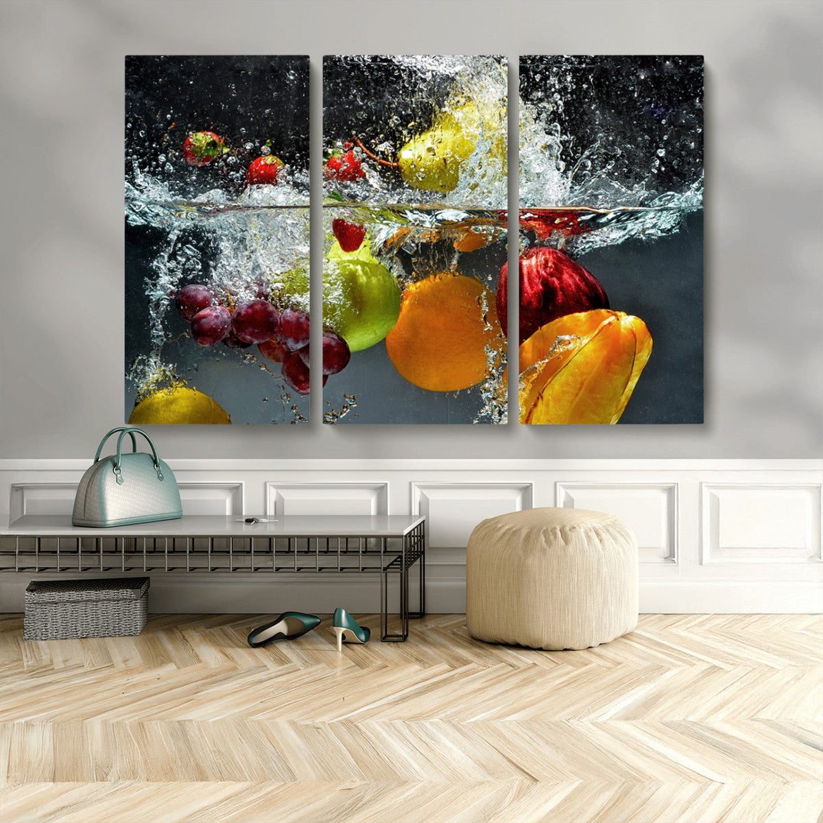 Kithen Vegetables World Wall Art Canvas Print