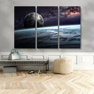 Space and Planet Canvas Print