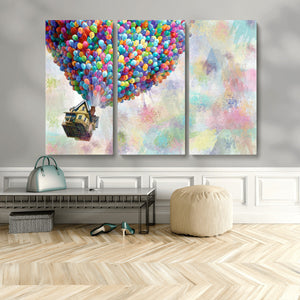 Up Pixar Poster, Look Up Pixar Wall Art, Up Pixar Canvas,
