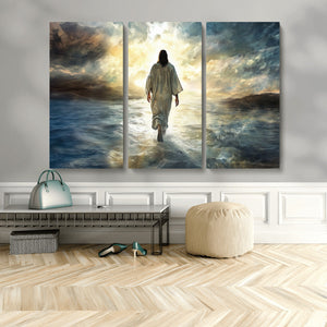 Jesus Walking on Water Wall Art | Canvas Print | Ready to