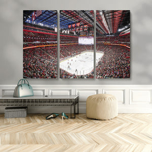 Barton Malow Little Caesars Arena Detroit Wall Art Canvas