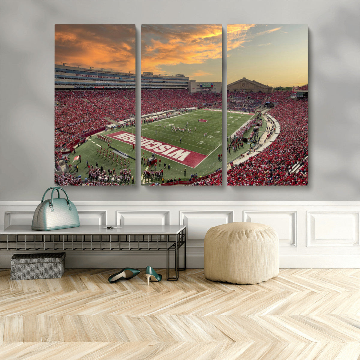 Camp Randall Stadium Wisconsin Badgers Large Wall Art Canvas