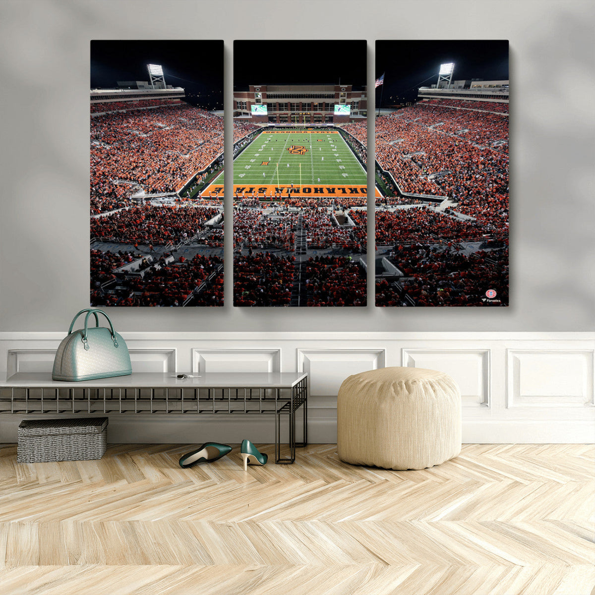 Oklahoma State Cowboys Canvas Print, Football Team Print -