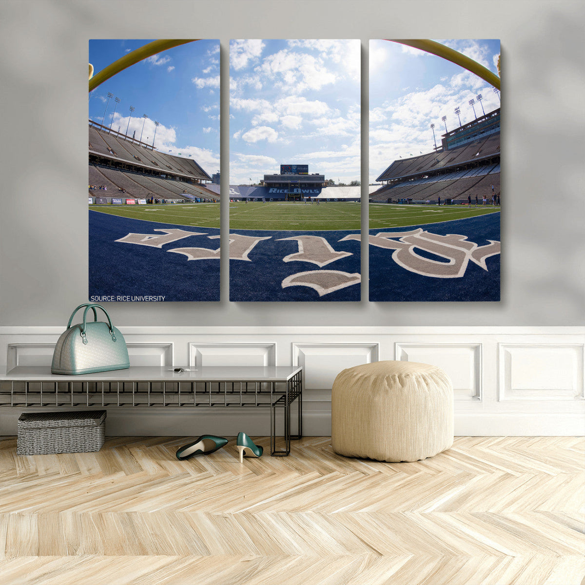 Rice University Owls Football Team Print - Houston Rice