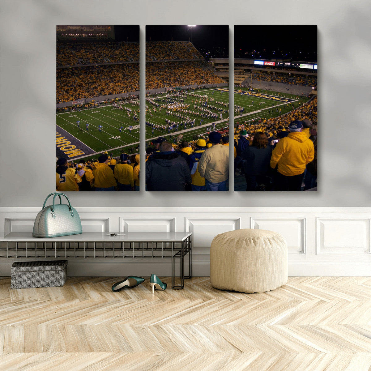 West Virginia Uni Mountaineers Football Team Print - Milan