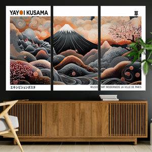 Yayoi Kusama Wall Art Canvas Print – Framed Japanese Dot Art