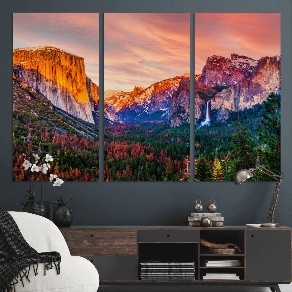 Yosemite Nal Park Wall Art Landscape Canvas Print El Capitan