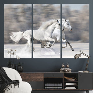 The White Horses Wall Art, Framed White Horses Wall Art