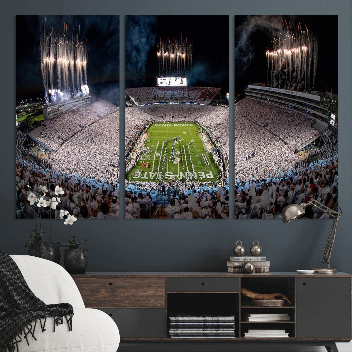 Penn Stadium Football Wall Art Canvas Print, Pennsylvania