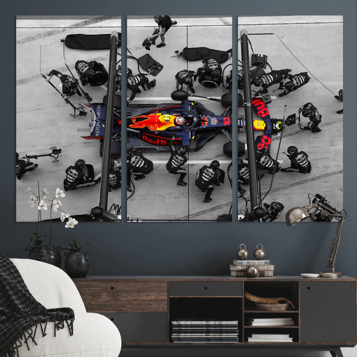 RedBull Formula 1 Canvas Wall Art Print