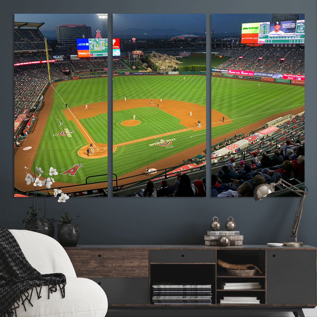 Angel Stadium Aerial Canvas Print – Los Angeles Angels