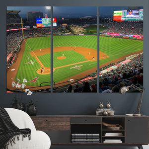 Angel Stadium Aerial Canvas Print – Los Angeles Angels