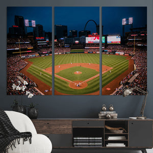 St. Louis Cardinals Baseball Team Print - Busch Stadium Wall