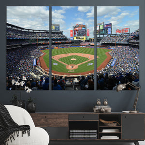 New York Mets Baseball Team Print - Citi Field Stadium Wall