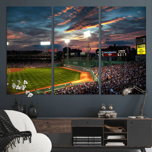 Fenway Park Wall Art Canvas Print | Large Baseball Stadium