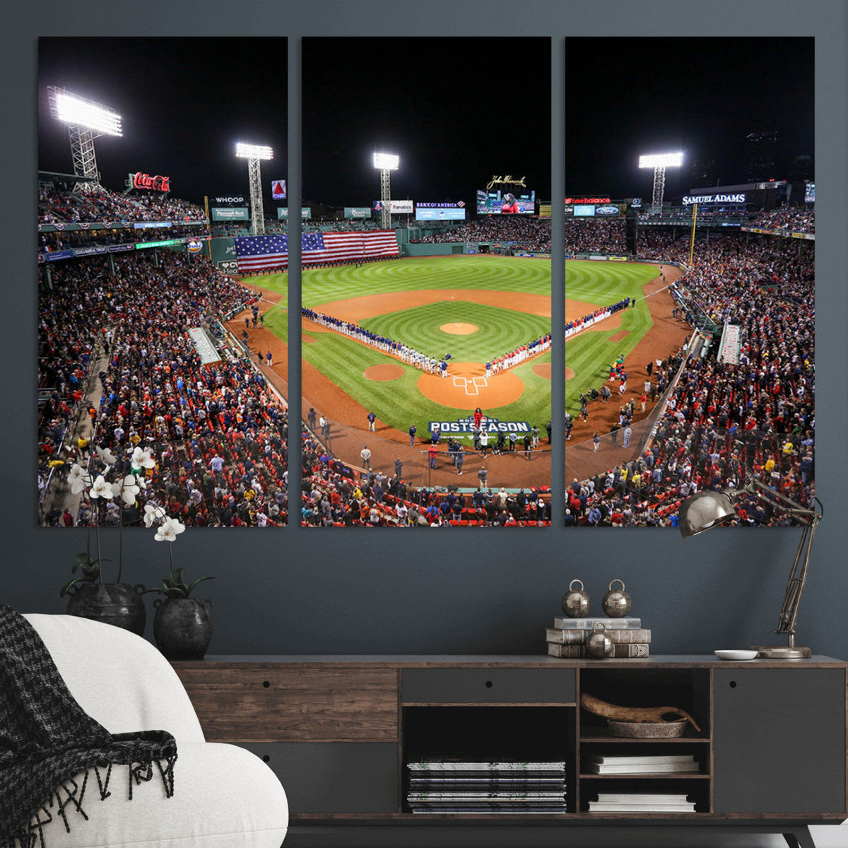 Fenway Park Wall Art Canvas Print | Large Baseball Stadium