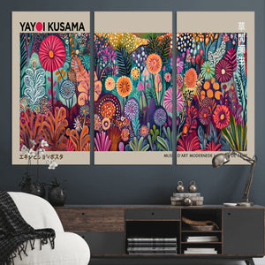 Yayoi Kusama Wall Art Canvas Print, Abstract Art, Large