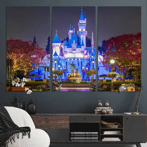 Disney Castle Wall Art Canvas Print – Magical Fairytale