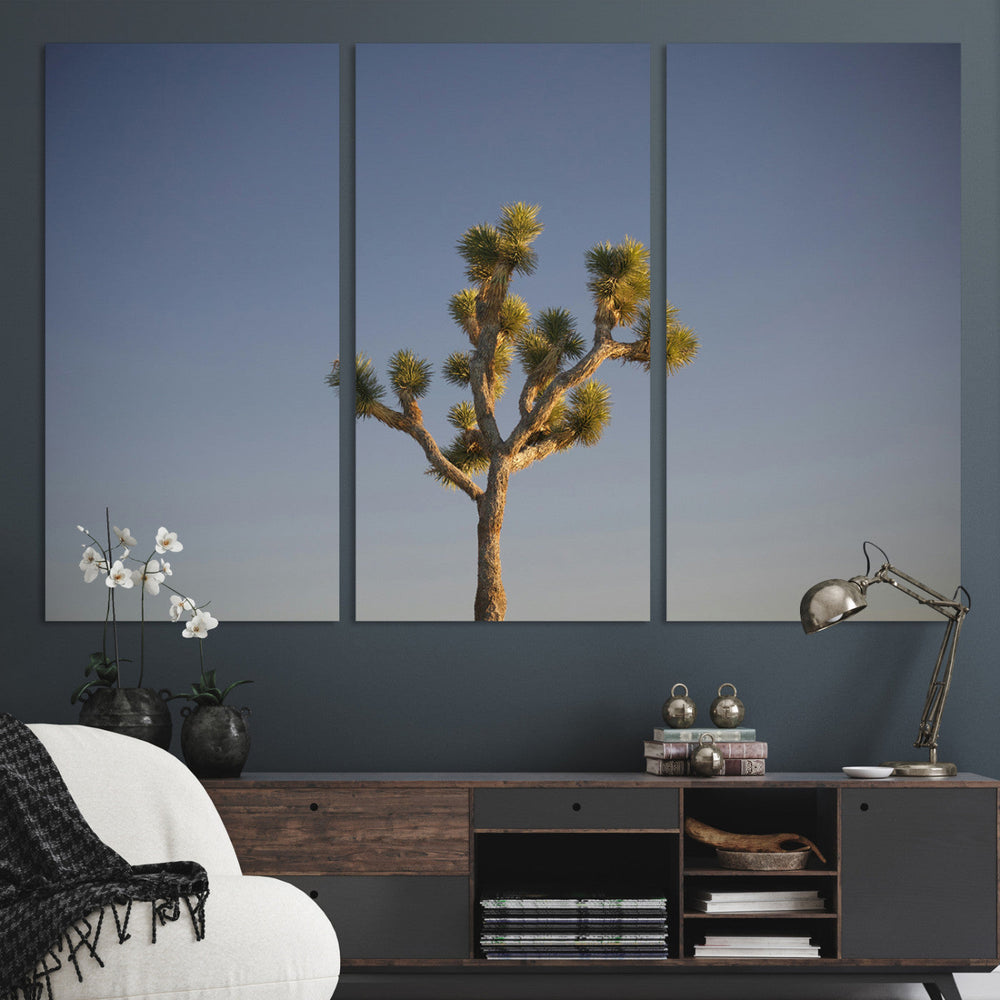 Joshua Tree Wall Art Canvas Print – Framed Southwestern