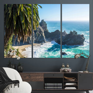 Big Sur Wall Art Canvas Print – Framed California Coastline