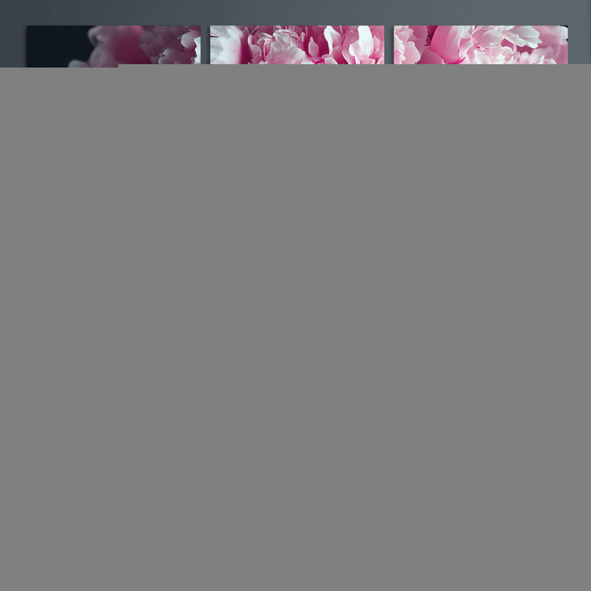 Black Beauty Petal Crown Wall Art Canvas Print – Floral