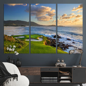 Pebble Beach Golf Links Wall Art Canvas Print – Iconic