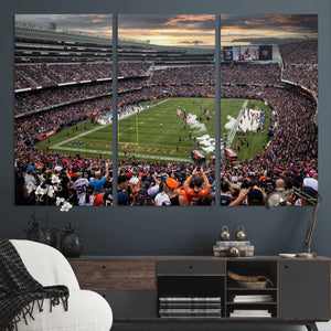Chicago Bears Soldiers Field Wall Art Canvas Print – Framed