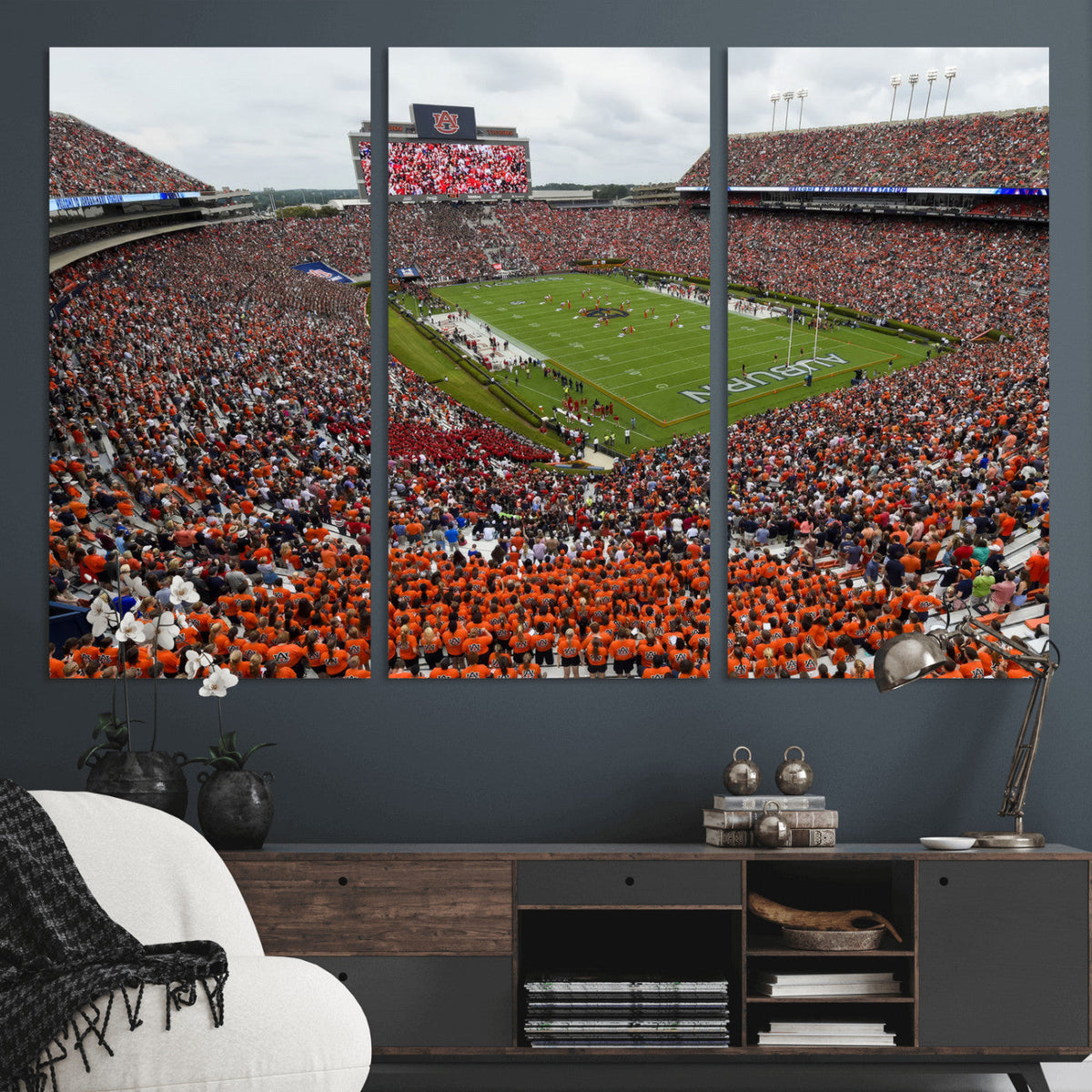 Jordan-Hare Stadium Wall Art Canvas Print, College Sports