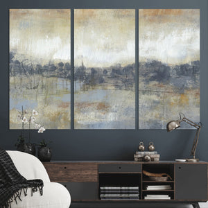 Abstract Neutral Landscape Painting Wall Art