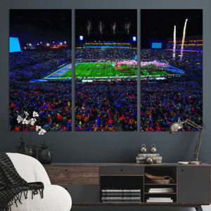 Ole Miss Rebels Vaught Hemingway Stadium Wall Art Canvas
