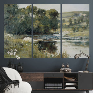 Streamside by Edward Mitchell Bannister Wall Art Canvas