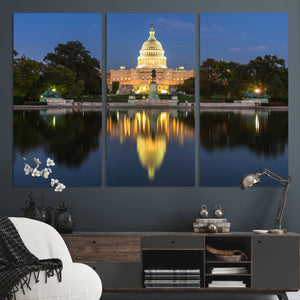 US Capitol Building Wall Art Canvas Print – Washington DC