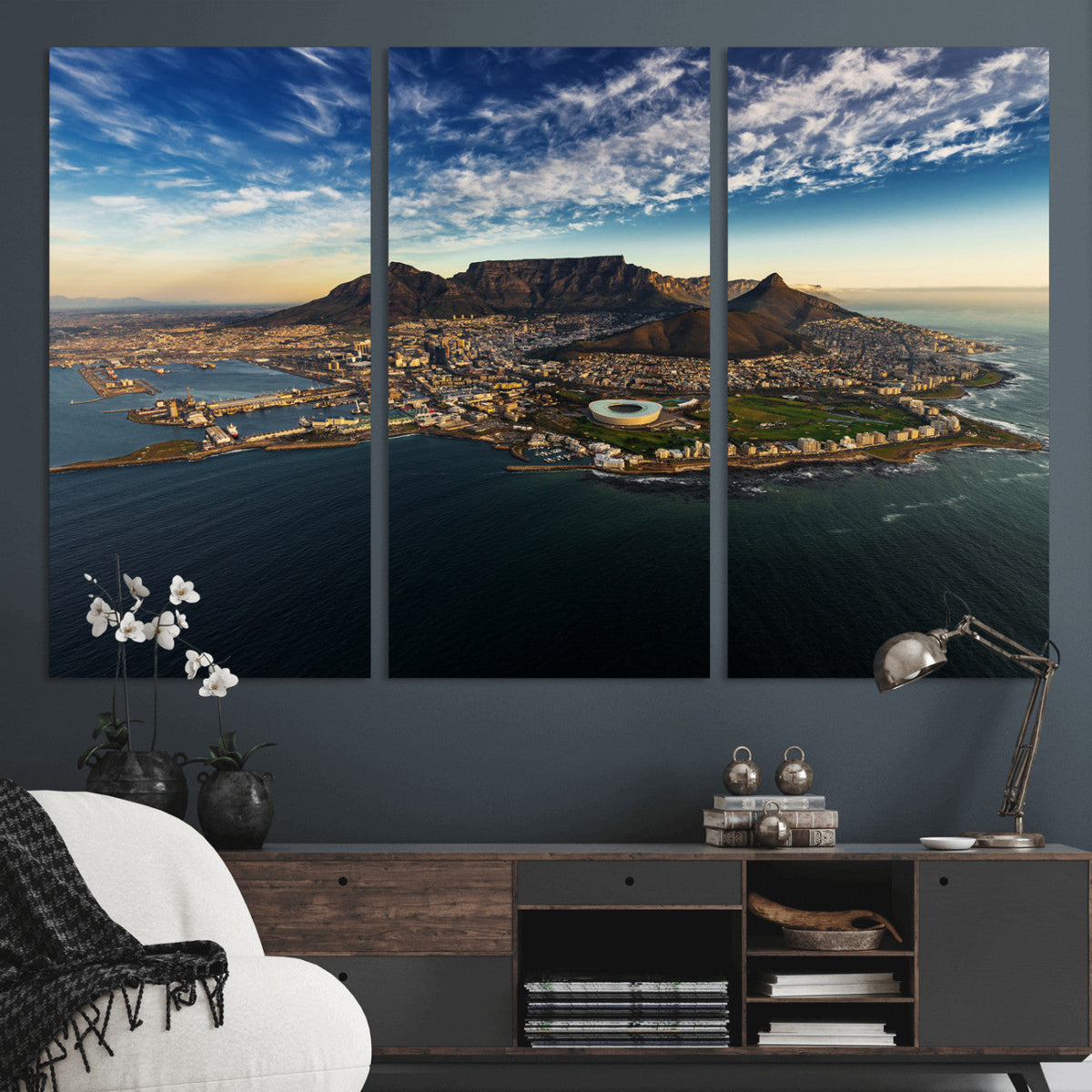 Cape Town Skyline Wall Art Canvas Print – Table Mountain