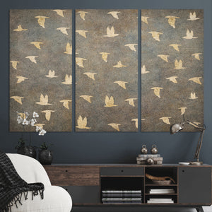 Abstract Birds Wall Art Canvas Print