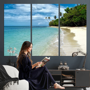 Puerto Rico Beach Paradise Wall Art – Tropical Coastal Print