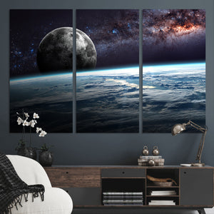Space and Planet Canvas Print