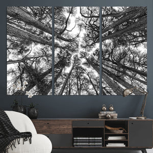 Trees Contemporary Art Canvas Print