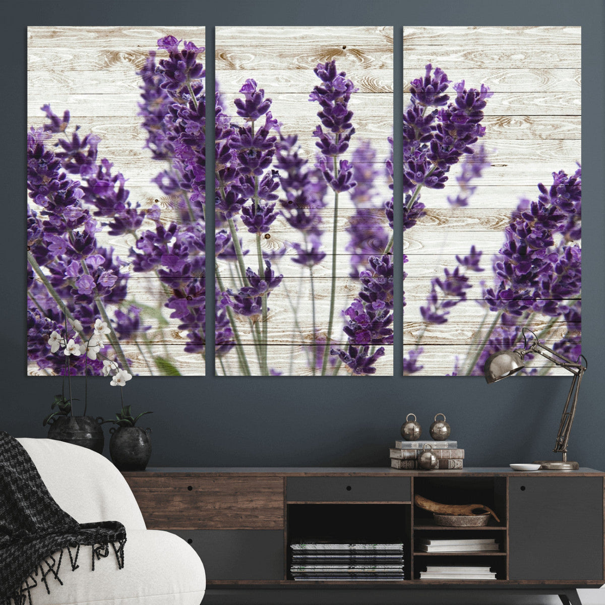 Lavender Herb Wall Art Canvas Print