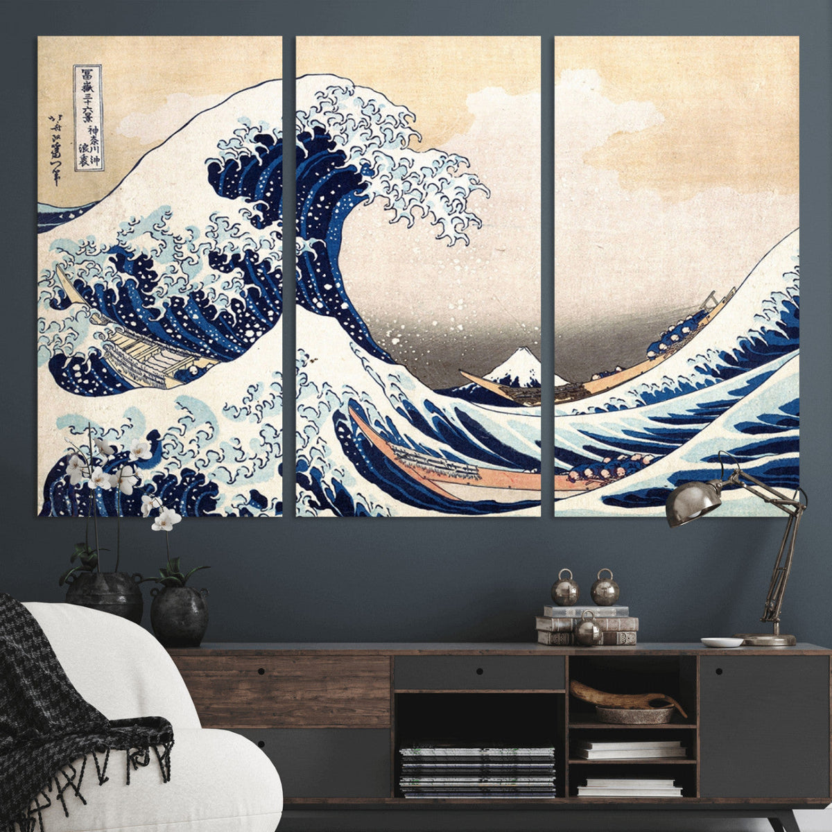 Hokusai: The Breaking Wave off Kanagawa Canvas Print