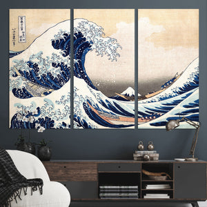 Hokusai: The Breaking Wave off Kanagawa Canvas Print