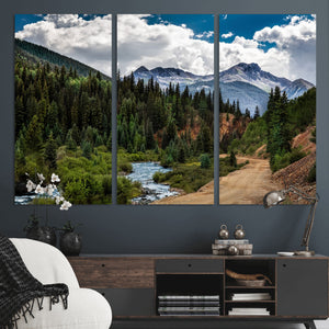 San Juan Nal Forest Wall Art Landscape Canvas Print