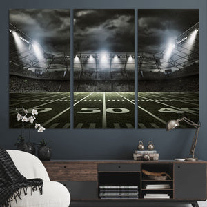 American Football Stadium Wall Art Canvas Print, Stadium