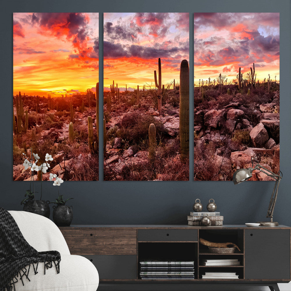 Arizona Desert Print, Western Cowboy Wall Art Print