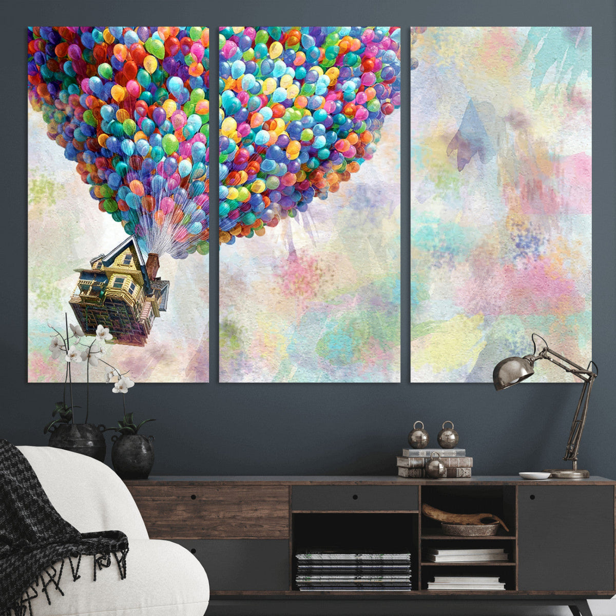 Up Pixar Poster, Look Up Pixar Wall Art, Up Pixar Canvas,