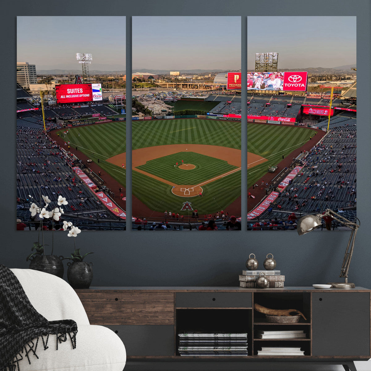 Los Angeles Angels Baseball Canvas Print - Anaheim Angel