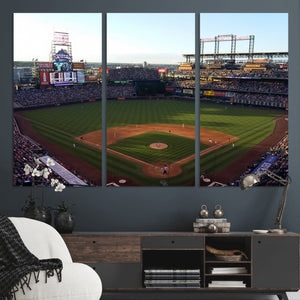 Colorado Rockies Coors Field Wall Art Canvas Print - MLB
